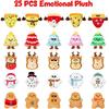 Advent Calendar 2025 Kids, Mini Plush Advent Calendar with 25 PCS Cute Emotional Plushies, Christmas Stocking Stuffers & Holiday Gifts for Kids, Teen