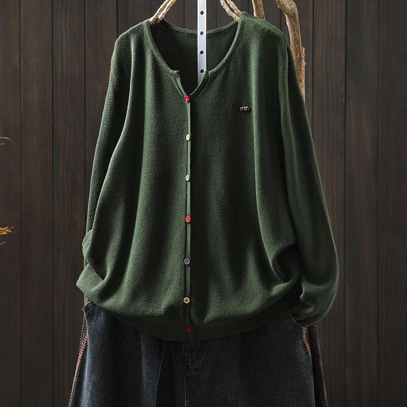 Sweaters Coat Cardigan for Women Autumn Winter Large Size Vintage Loose  Knit Cardigan Fit Flattering Sweaters Jacket