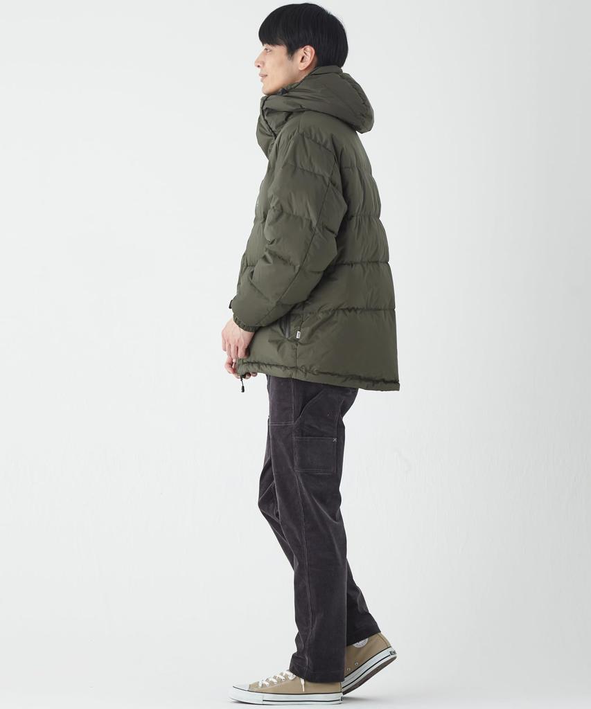 Cliff Mayer NANGA Collaboration Retro Down Jacket, Men's Large, Khaki