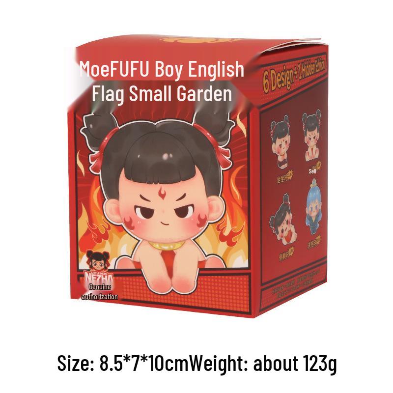 

Молодой герой Нечжа смоляная фигурка - Креативный мультяшный дизайн Блайнд бокс для украшения рабочего стола