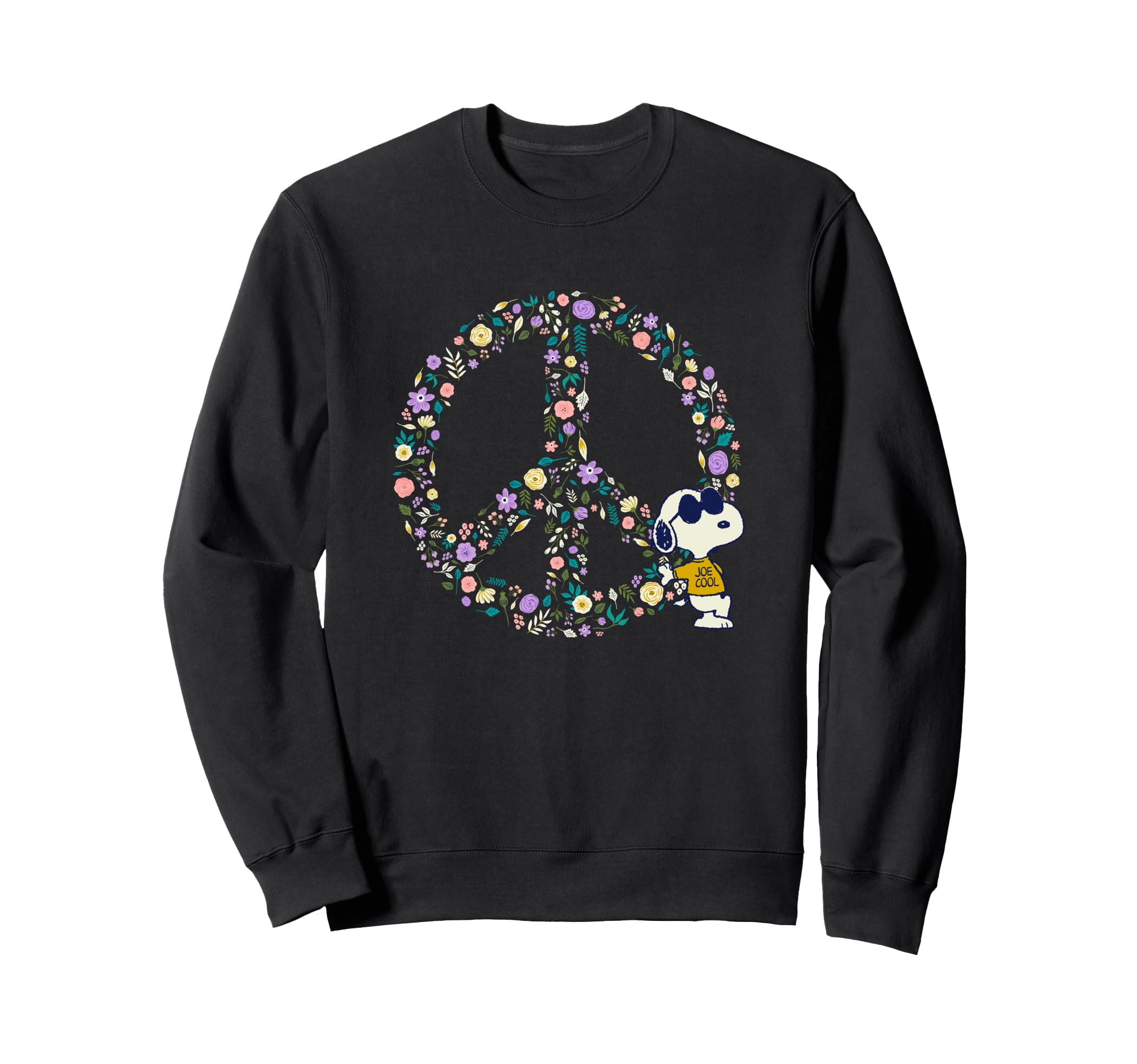 

Свитшот Peanuts Snoopy Joe Cool Peace Sign Nature In Bloom чёрный