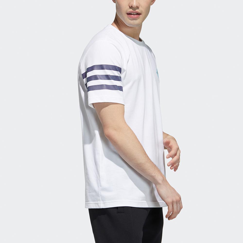 Adidas Neo Casual Sports Round Neck T-Shirt Men Tops White GP5703