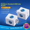 European Standard Cube Adapter Plug And Socket, European Standard Usb Socket, 1 To 4 Converter