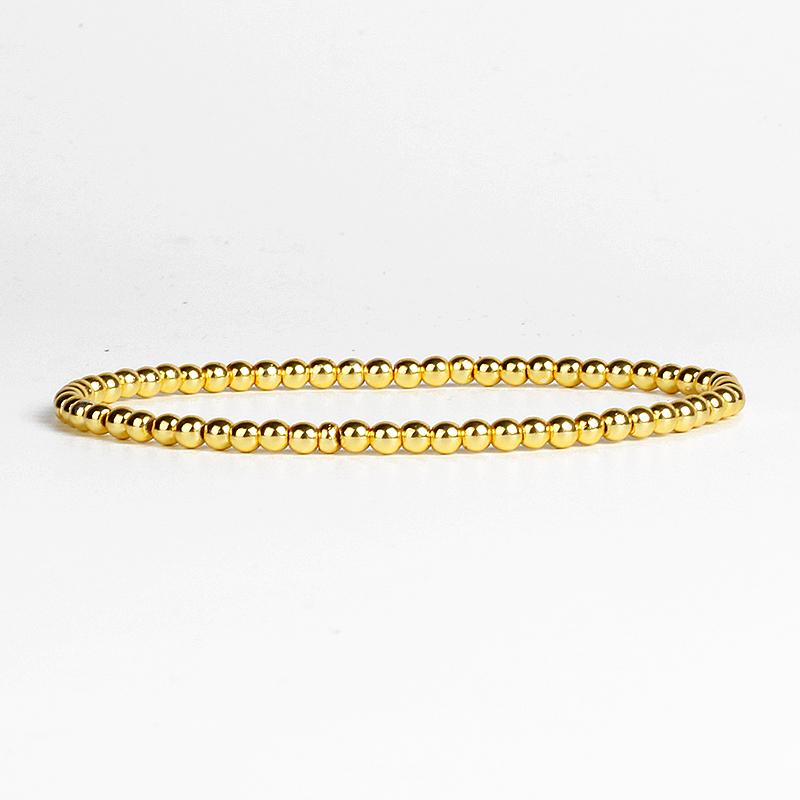 Fashion Gold color Hematite Bracelet Weight Loss Healthy Therapy Energy Hematite String Bracelet Female Armbandjes Dames Jewelry