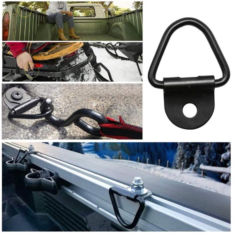 V Ring Tie Down Small Steel V Rings Anchor Lashing Ring for Loads On for Case Truck Cargo Trailers RV Boats
