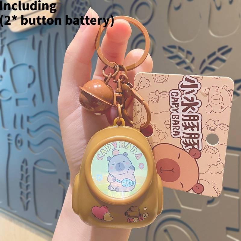 

Backpack Capybara Bell Luminous Toy Keychain Fish Turtle Package Girl Gifts Fish