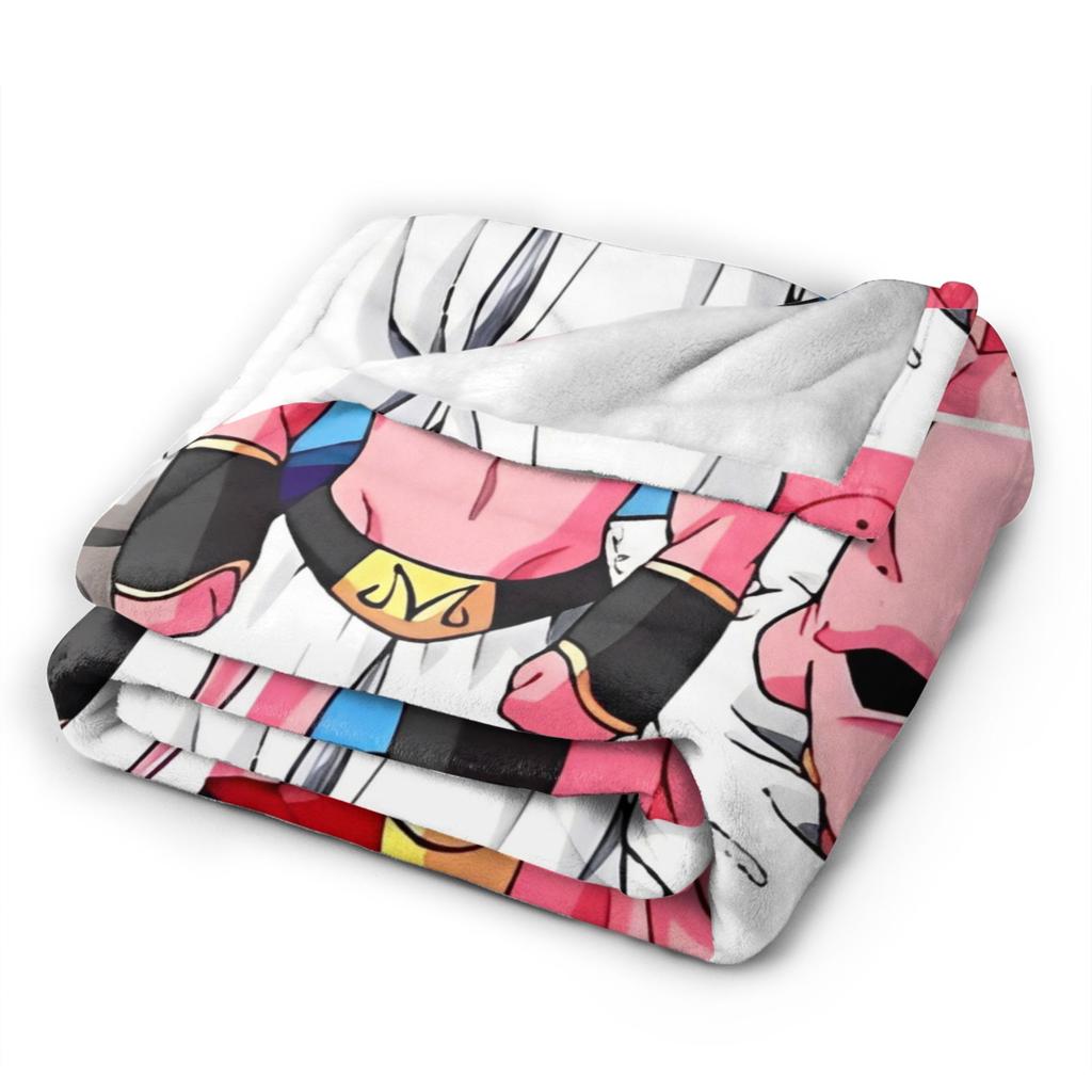 DBZ Majin Buu Manga Fleece Throw Blankets Blanket for Bedding Office Warm Quilt,