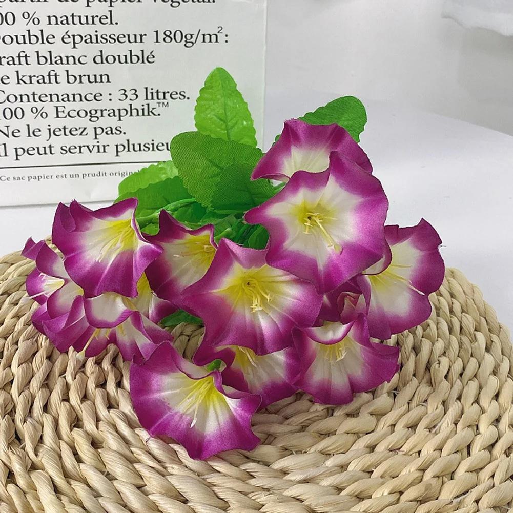 Artificial Flowers Background Fake Flower Morning Glory Christmas Decorations For Home Decor Garden Wedding Decoration 35cm