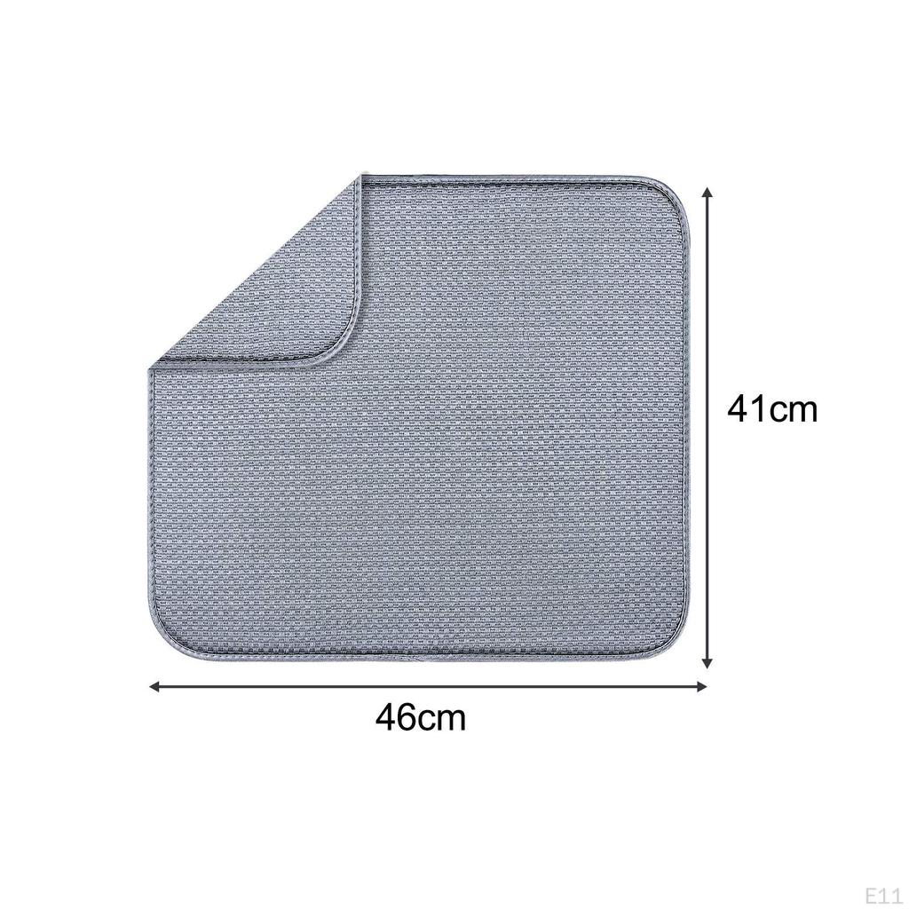 Absorbent Drying Mat for Kitchen Counter Placemat Keep Countertop Clean and Dry Draining