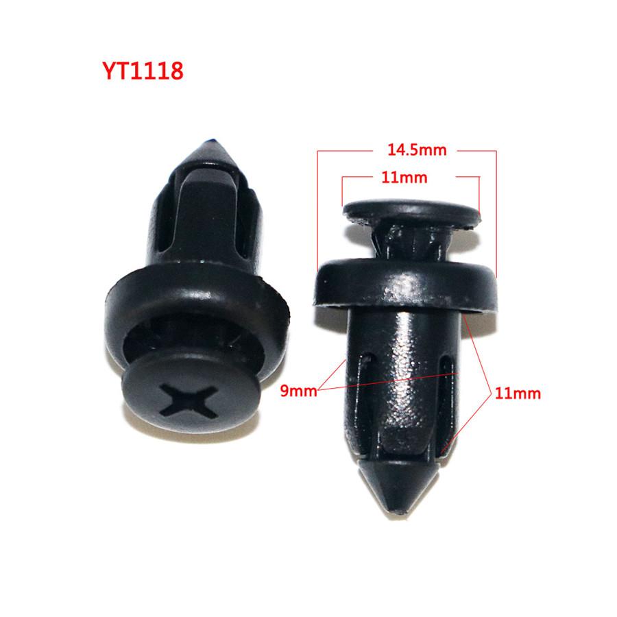 200 peças clipes de para-choque de carro mistos retentores rebite porta painel fender forro fixador