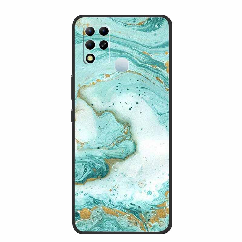 For Infinix Hot 11 G37 4G Case Marble Soft TPU Silicone Back Cover for Infinix Hot11 G37 X689F G 37 Protective Fundas Paras Etui