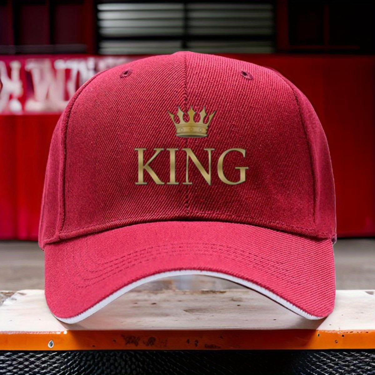 

Регулируемая бейсболка для водителя грузовика с дизайном KING и золотой короной Дышащая унисекс шляпа Для активного отдыха на природе Машин Adjustable