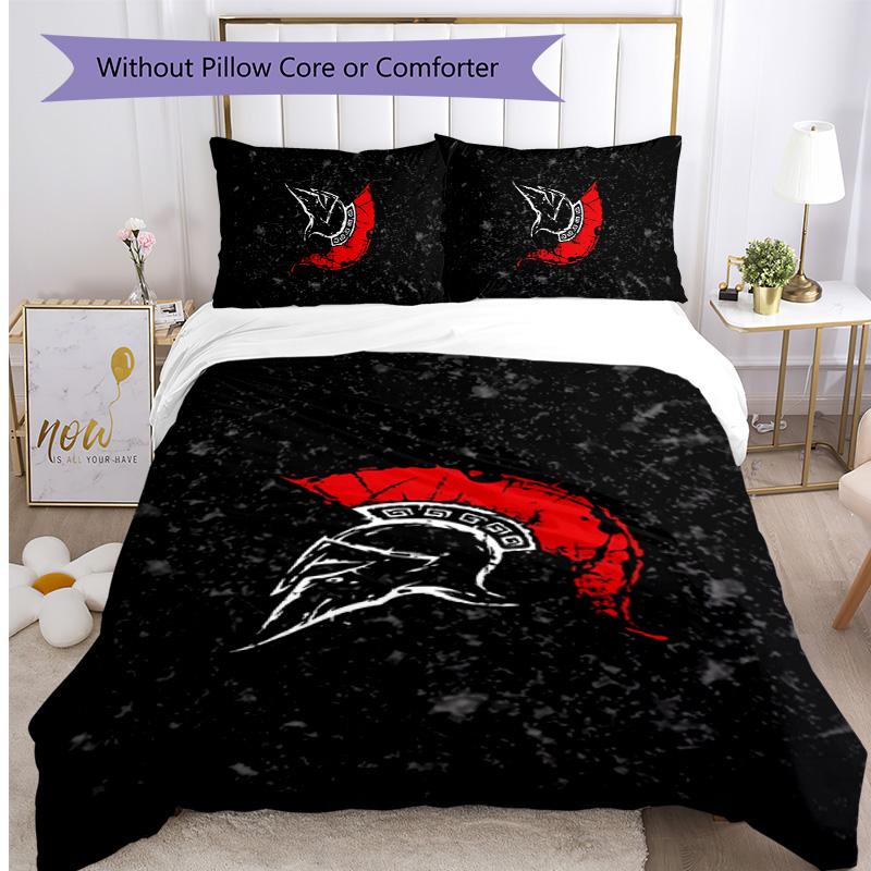 Spartak Moscow Pattern Printed 3PCS Bedding Set Soft Skin-Friendly Washable Duvet Cover & Pillowcases Set All Season Bedroom