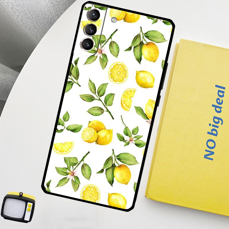 

Lemon Fruit Phone Case For Samsung Galaxy S25 S26 Ultra S20 S21 S22 S23 Plus S24 Ultra S10 S25 FE Cover Galaxy S23 Plus