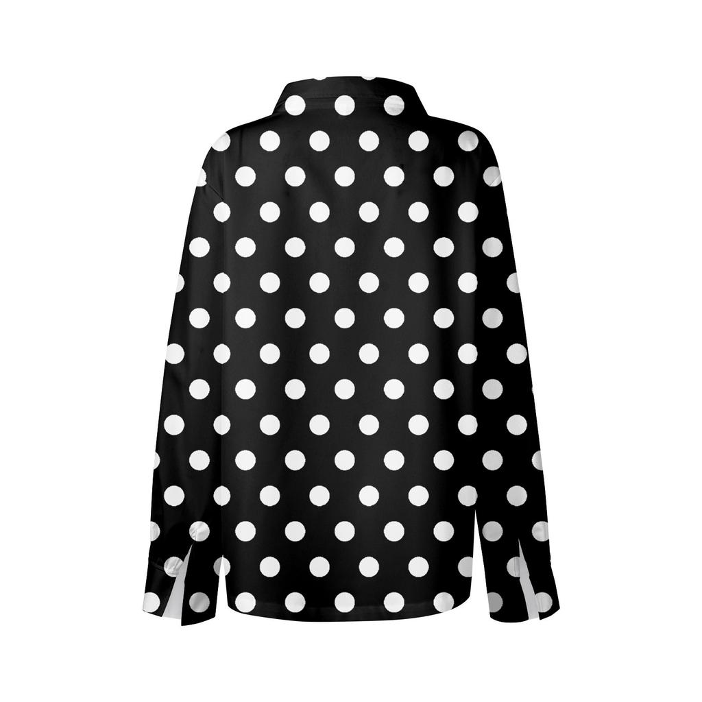 Women's Shirt Blouse Print Button Long Sleeve Casual Basic Shirt Collar Regular Top