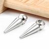 10pcs Retro Cone Charms Pendants Stainless Steel No Fade Bullet Spike Bead Charm for Necklace Earring Jewelry Making Findings