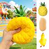 Safe Soft Rubber Fidgets Anti-stress Duck Fidget Toys, Cute Pineapple Peanut Decompression Squeeze Toys for Kids Adults, Fun Novelty Gifts Slow
