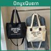 Large Capacity 2024 New Casual Tote Bag Stylish Canvas Shoulder Bag For Students