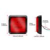 Aoling LED Tail Light for 12V Square Rear Suitable for Small Brakes of Light Equipped with 12 Fall Set of 2 Trucks, 24V, Light, Trailers, Trucks,