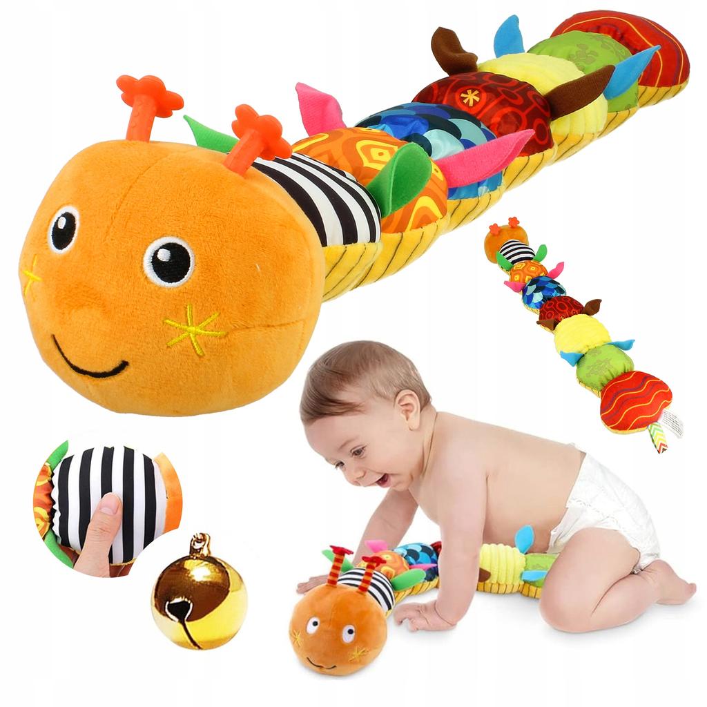 [PACZB] Sensory toy for babies plush anti-stress caterpillar Z3490