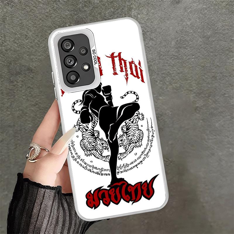 Muay Thai Fight Boxing Soft Phone Case for Samsung A17 A16 A15 A14 A13 A57 A56 A55 A54 A53 A37 A36 A35 A34 A33 A26 A25 A24 A23 A
