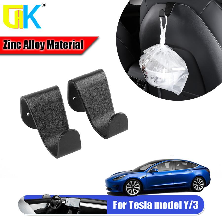 

HKGK для Tesla Model 3 YXS, крючок для подголовника автокресла, вешалка, сумка-кошелек, крепление для хранения для Tesla Model Y 3, аксессуары