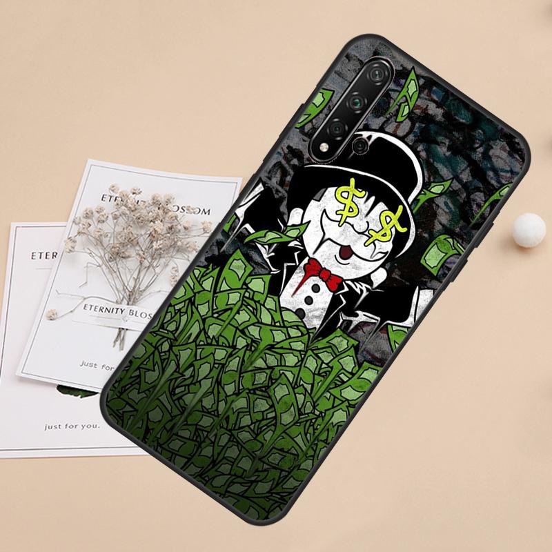 

Cartoon Dollar Monopolys For Huawei Nova 9 10 SE 11 Pro 11i 8i 3i 5T Y60 Y61 Y70 Y90 Y91 P20 P30 P40 Lite Phone Case Huawei P30 Pro