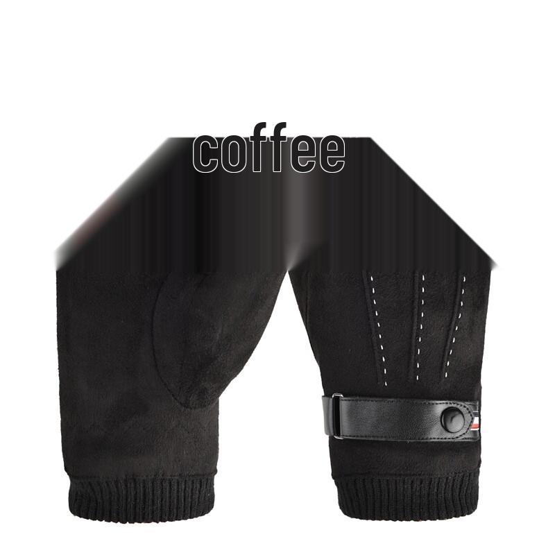 Lishi Suede Motorcycle Gloves One Size