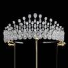 European and American Korean Version Bridal Hair Accessories Princess Crown Wedding Tiara Zircon Crown Palace