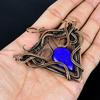 Lapis Lazuli Pendant Handmade Gemstone Jewelry, 999 Copper Wire Wrapped Pendant ,Unique Design Jewelry Pendant