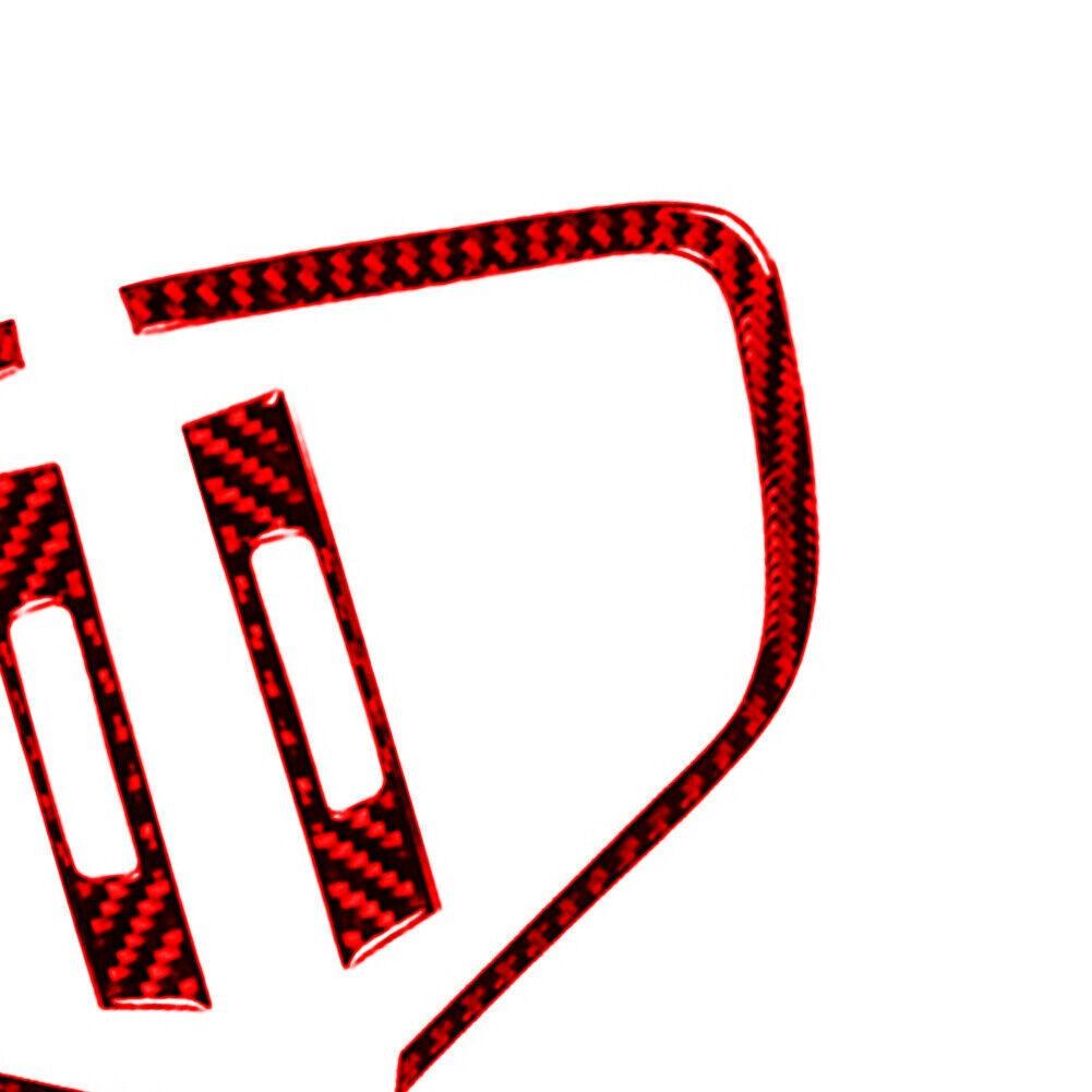 6Pcs Red Carbon Fiber Inner Air Vent Outlet Cover Trim For Honda CR-V 2017-