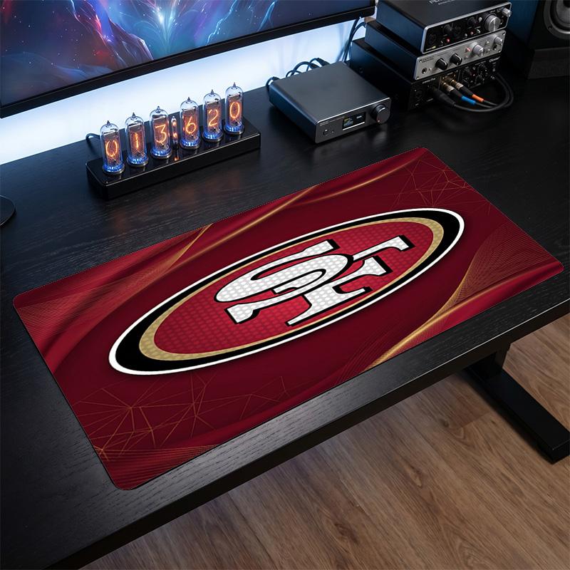 San Francisco 49ers Muster Mauspade Anti?Rutschfeste Gummi-Schreibtischunterlage Für Gaming Arbeiten Desktop-Dekoration