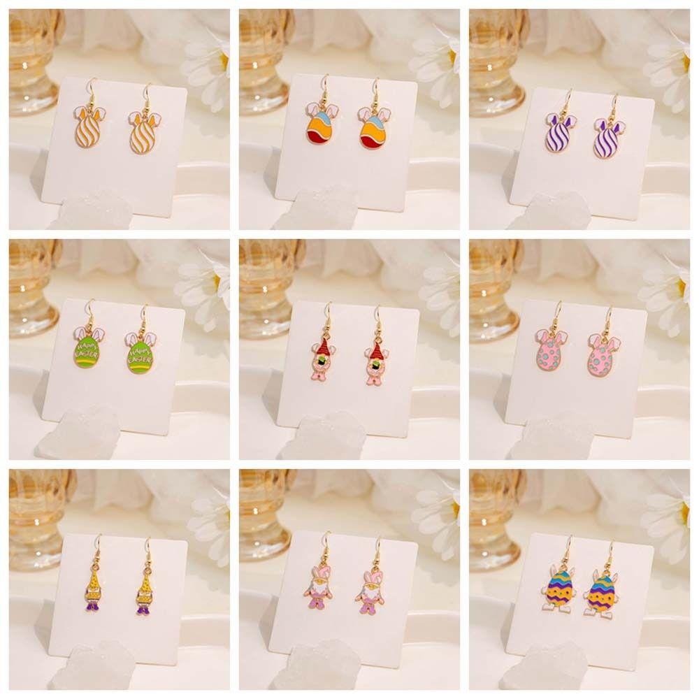 

Easter Day Pendant Easter Egg Pendant Easter Egg Dangle Earrings Easter Day Party