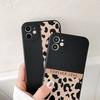 New Leopard Phone Case For iPhone 16 15 14 12 11 13 Pro Max Mini 7 8 Plus X XS XR SE Luxury Shockproof Black Soft Cover Fundas