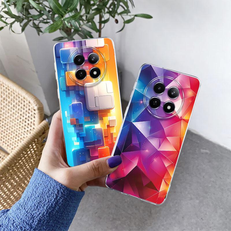 For Realme 12 13 12X 5G / 12 13 Pro Plus Case Luxury Phone Case For Realme13 13 Pro Plus 5G Clear Soft Silicone Protective Cover