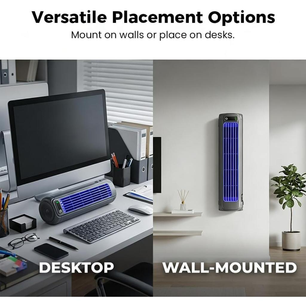 Upgrade Cooling Ace Portable Air conditioner,Upgrade Cooling Fan with 3 Speeds & LED Touch Screen,USB Charging Air Conditioner for Bedroom Office