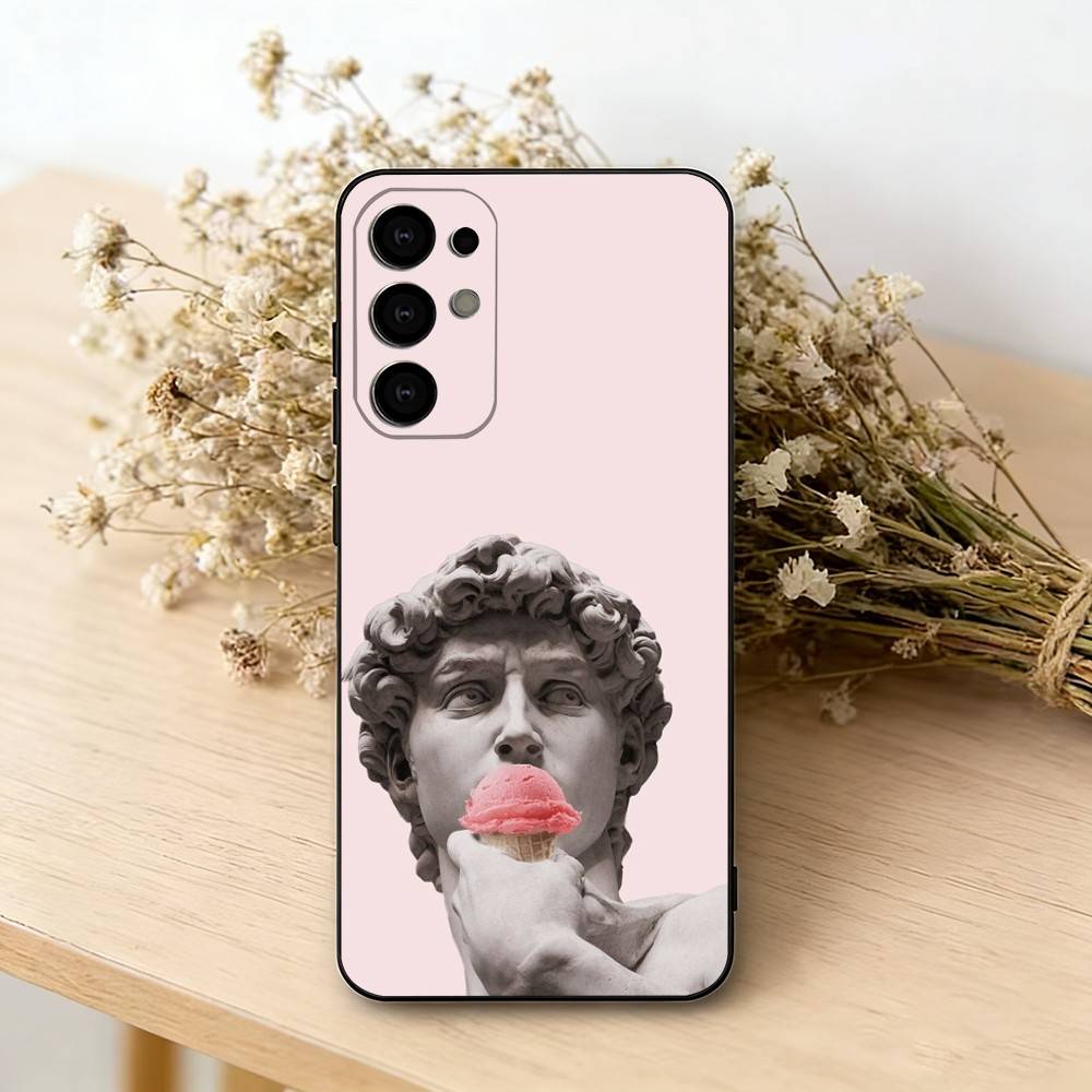 

Эстетичный Смешной Давид Мона Лиза - Чехол для Телефона Для Samsung S25,S24,S21,S22,S23,S30,Ultra,S20,Plus,Fe,Мягкий Силикон Черный Чехол Samsung S30plus5G