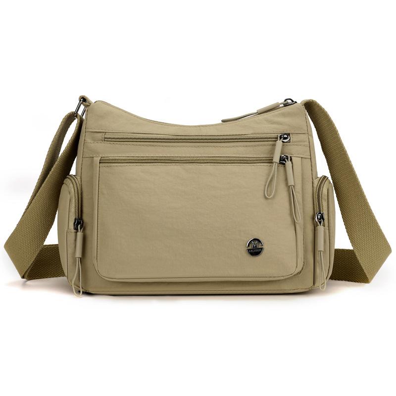 Messenger bag women 2025 new trendy bag large capacity Oxford cloth lightweight versatile shoulder bag nylon canvas bag