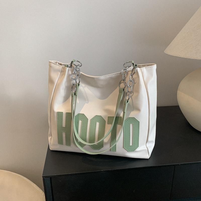 Simple shoulder bag women's new simple letters going out women commuting shopping large-capacity letter tote bag
