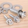 80/180/360/540/720pcs M2 M2.5 M3 M4 M5 M6 M8 M10 Stainless Steel Flat Washer Plain Gaskets Metal Washers Rings for Screw Bolt Assortment Kits