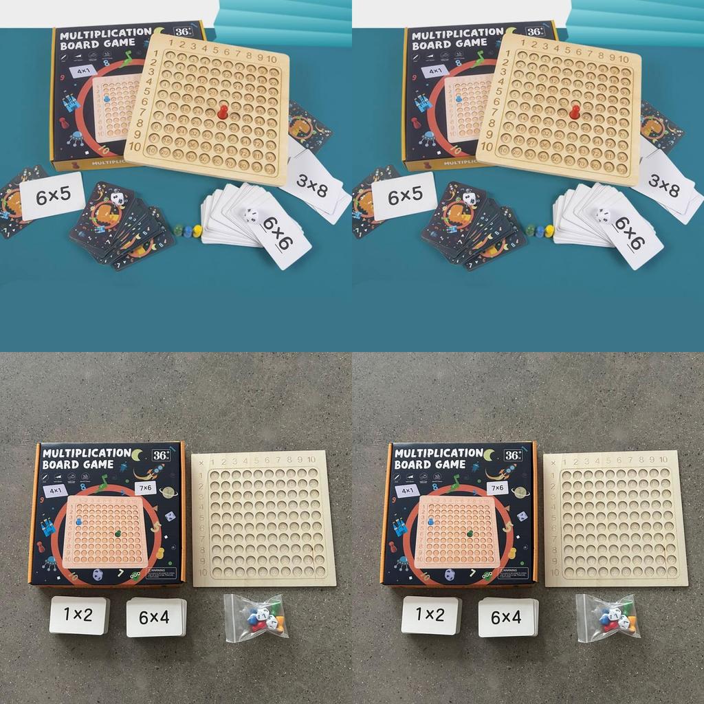 Wooden Multiplication Table Educational Toy For Kids Learning Math Skills And Mental Arithmetic