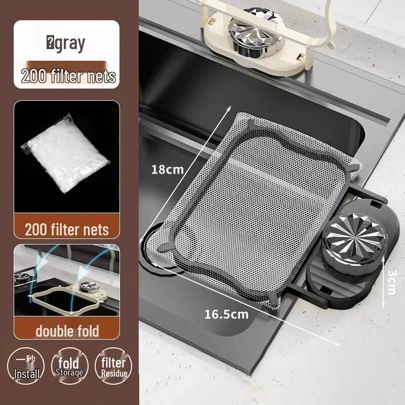Kitchen Sink Corner Drain Basket with Filters