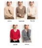 2024 Autumn/Winter Slimming V-Neck Hollow Knit Cashmere Cardigan