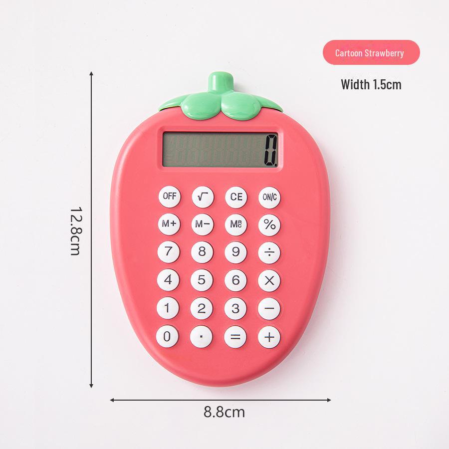 

Милый калькулятор с изображением кошачьего когтя и клубники — идеально подходит для студентов и офисного использования