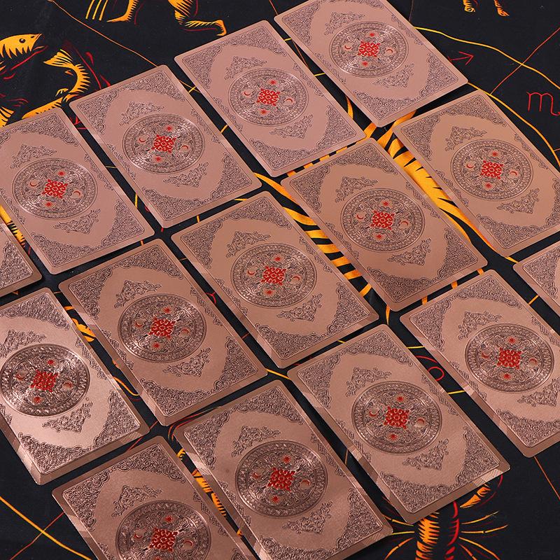 Waterproof Gold Foil Tarot Cards Set - Classic Full Deck for Parties