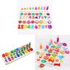 Wooden 3d Puzzle Board With Fruit Shapes For Kids Learning And Number Matching