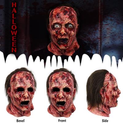 Halloween Silicone Mask Scary  Clown Mask Scary  Party Funny Headgear
