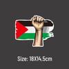Palestine Flag Anti-War Support Decal: Creative Solidarity Slogan for Car or EV Windows