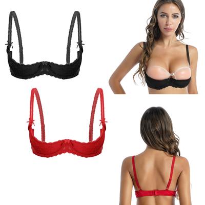 Γυναικείο σουτιέν Half Cup Push Up Sexy Lace Bra Plus Size S-5XL Γυναικεία εσώρουχα σουτιέν