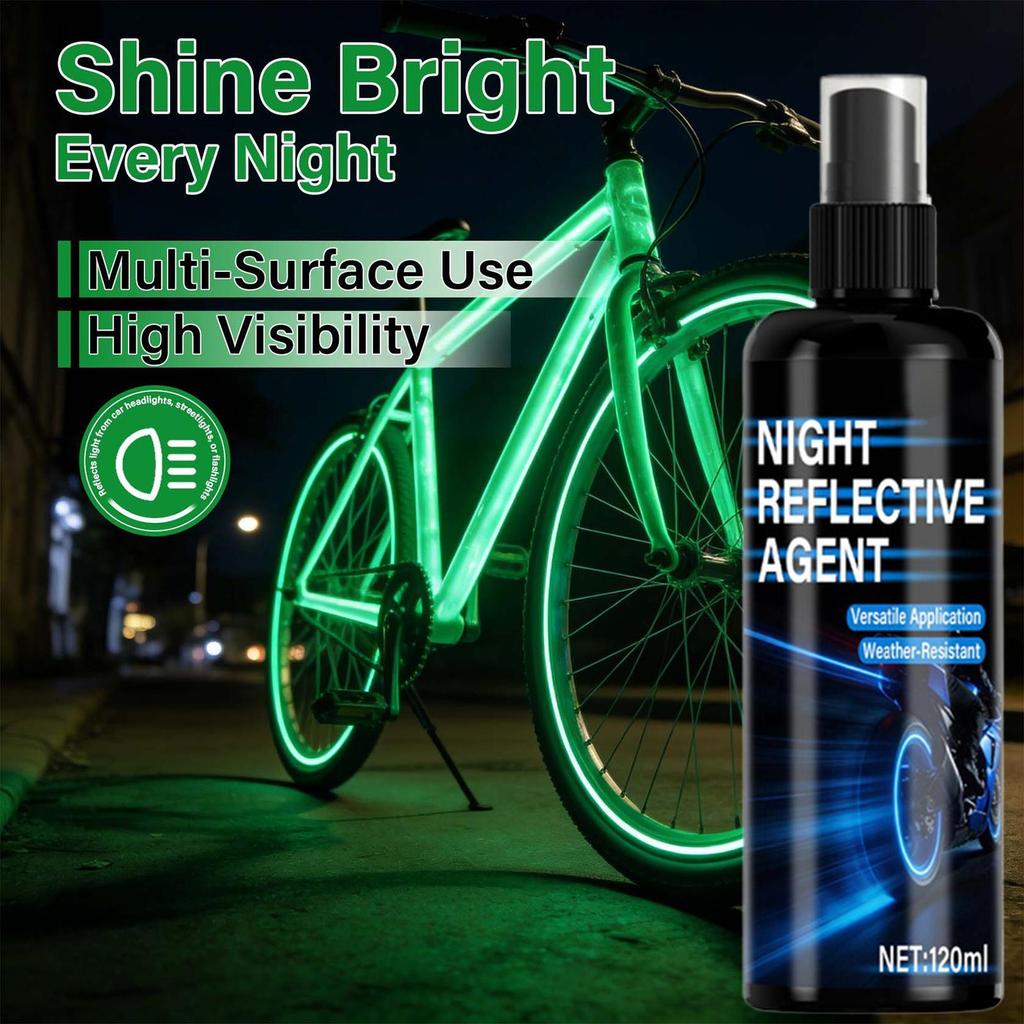 Reflective spray Glow In The Dark Paint Glitter Night Reflective Agent Fluorescent Night Spray For Night Luminous Warning Signs